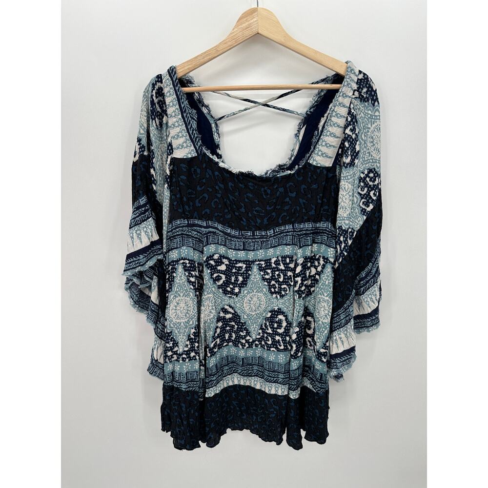 Free People Boho Festival Coachelle Mini Dress Women Sz XS Earthy Indie Resort